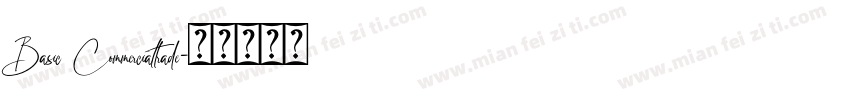 Basic Commercialtrade字体转换